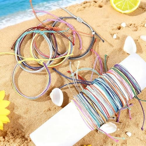 Long tiantian Summer Stuff String Anklet Bracelet for Women Beachy Bracelets Essentials Waterproof Surfer Bracelets Cute Summer Accessories Resort Wear for Women 2026 thumbnail 6
