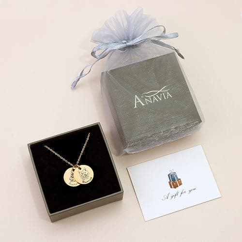 Anavia Personalized Pet Portrait Necklace, Handmade Memorial Jewelry Gift, Custom Round Disc Photo Engraved Necklace for Animal Lovers, Dog Mom, Dog Dad thumbnail 7