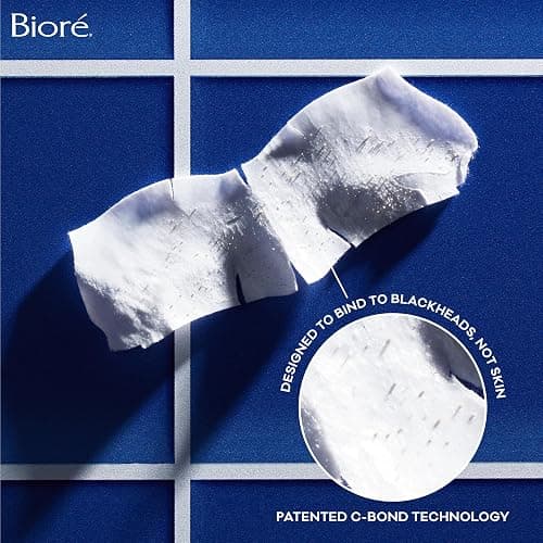 Bioré Original Blackhead Remover Strips, Deep Cleansing Nose Strips With Instant Pore Unclogging, Features C-Bond Technology, Oil-Free, Non-Comedogenic Use, 14 Count thumbnail 9