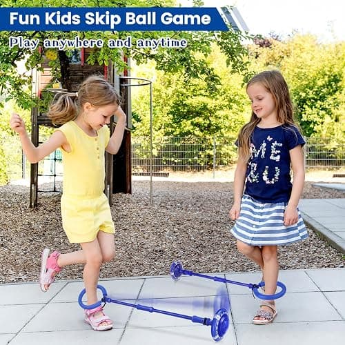Astrell Skip Ball for Kids with Flashing Lights - Indoor Outdoor Game Fitness Toys for Kids, Cool Christmas Birthday Gifts Toys for Girls Boys Age 6 7 8 9 10+ Year Old thumbnail 2