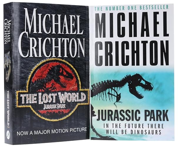 Michael Crichton Jurassic Park 2 Books Collection Pack Set (Jurassic Park, The Lost World) - Image 1