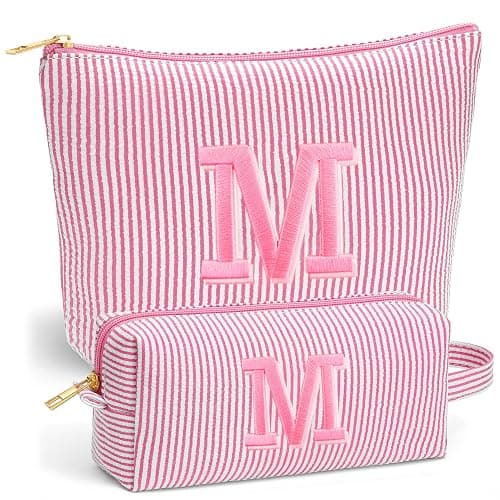 Fohufo Back to School Gifts for Girls - Personalized Makeup Bag Set | Teen Girl Gifts Trendy Stuff | Birthday Gifts for Girls | Back to School Gifts for Girls | Girls Makeup Bag | Travel Gifts - Image 1