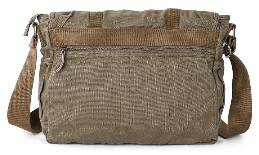 GOOTIUM Canvas Messenger Bag - Vintage Shoulder Bag Frayed Style Boho Purse thumbnail 5