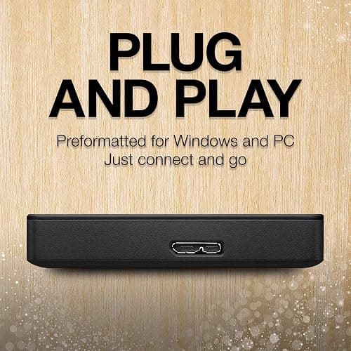 Seagate Portable 2TB External Hard Drive Portable HDD – USB 3.0 for PC, Mac, PS4, & Xbox - 1-Year Rescue Service (STGX2000400), Black thumbnail 4