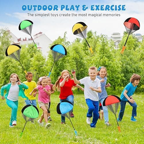 Parachute Toy for Kids, Outdoor Toys Flying Parachute Men, Inside & Outside Toys for or 3 4 5 6 7 8 9 10 11 12 Year Old, Christmas Stocking Stuffers for Kids Grandkids Ideal 2025 Unique Party Favors thumbnail 5