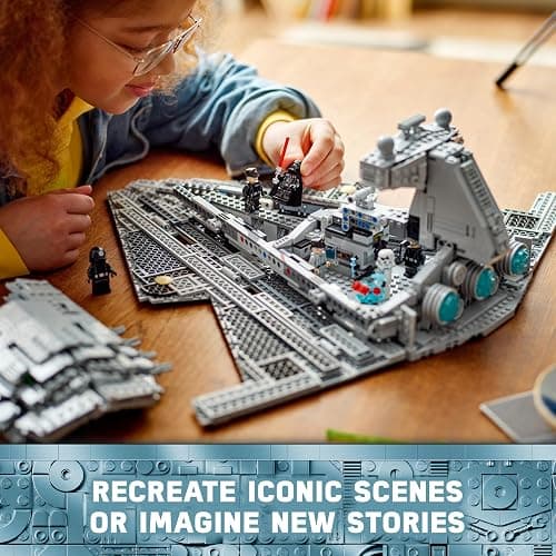 LEGO Star Wars 75394 Imperial Star Destroyer - Starship Building Toy with a Detailed Interior and 7 Minifigures incl. Darth Vader - Birthday Gift for 10+ Year Old Boys and Adult A New Hope Fans thumbnail 9