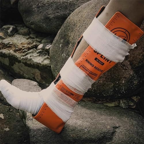 RHINO RESCUE First Aid Splint 36" X 4.3" Orange-Gray, Keep Bones in Position (4, Splint Bundle) - Bundle thumbnail 3