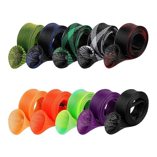 10Pcs Rod Sock Fishing Rod Sleeve Cover Protector Gloves Tools. Flat or Pointed End/Spinning or Casting Rods. Sea or Spinning Fishing Rod thumbnail 8