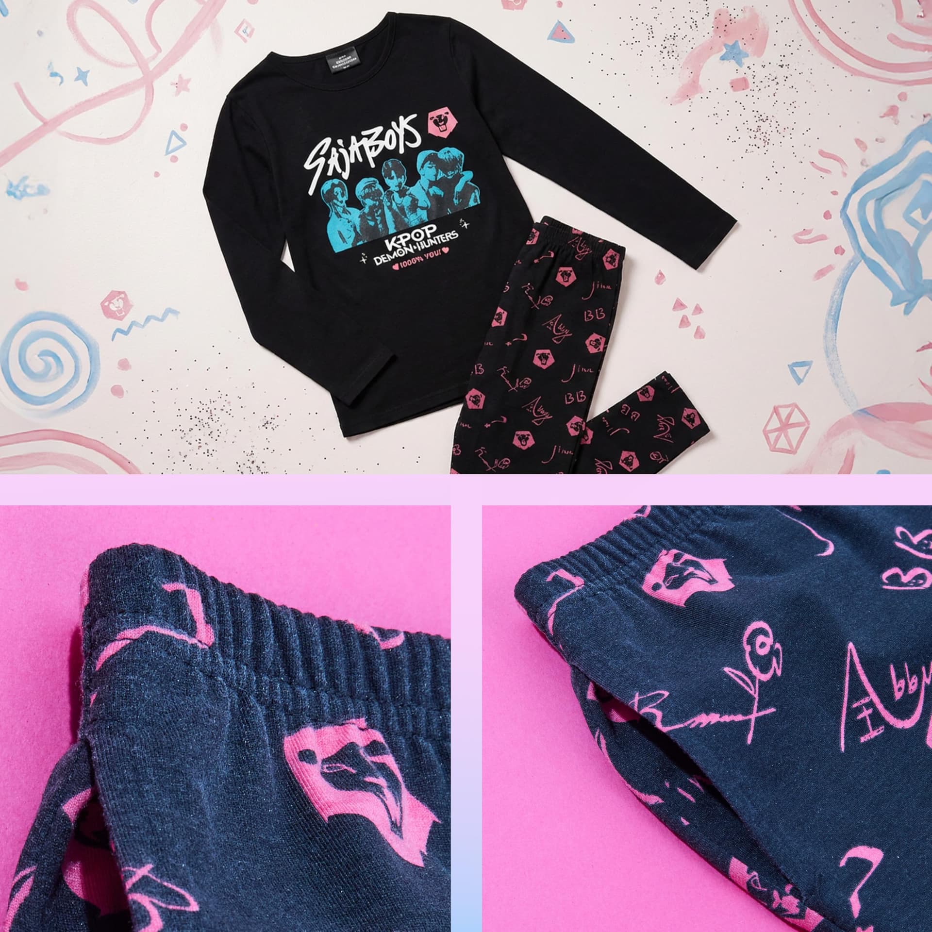KPop Demon Hunters pajamas for girls thumbnail 5