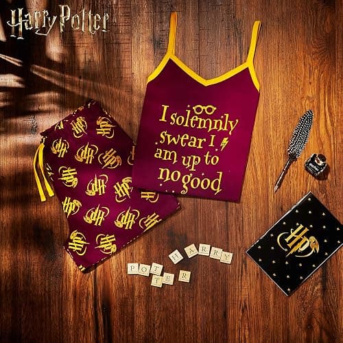 Harry Potter Girls Short Pyjama Set, 2 Piece Breathable Lounge Wear thumbnail 6