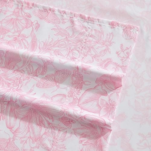 Betsey Johnson - Queen Sheet Set with Pillowcases for Everyday Bedroom Use | Microfiber, Fade & Wrinkle Resistant, Fully Elastic Fitted Sheet, Secure Deep Pocket Fit, Easy Care, Year-Round Comfort thumbnail 4