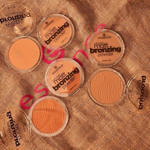 essence sun club matt bronzing powder, Bronzer, Nr. 01, Nude, mattierend, matt, für trockene Haut, für unreine Haut, vegan, ohne Alkohol, ohne Konservierungsstoffe, ohne Parabene, 1er Pack (15g) thumbnail 5