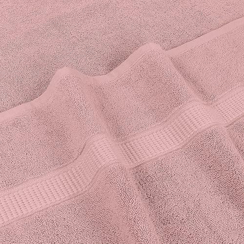 Utopia Towels Luxurious Jumbo Bath Sheet 2 Piece, 600 GSM, 35 by 70 Inches, 100% Ring Spun Cotton, Highly Absorbent and Quick Dry Extra Large Bath Towel, Super Soft Towel, Dusty Pink thumbnail 6