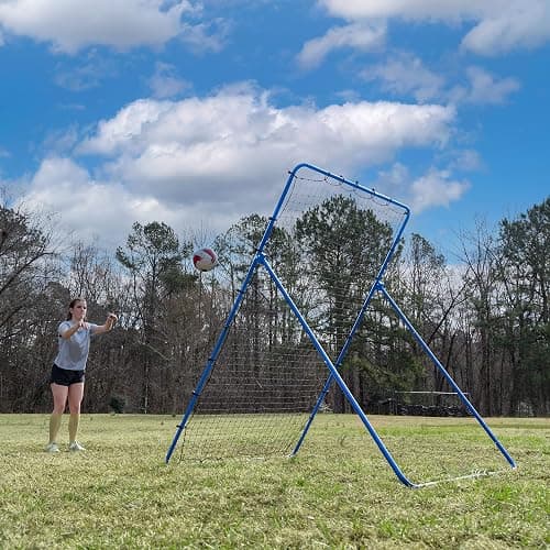 The Original Fully Adjustable 7x4 Feet Volleyball Rebounder Net from Anything Sports - Practice Sets, Spikes and Digs at Any Angle from Home- 12 Month No Questions Asked Warranty thumbnail 4