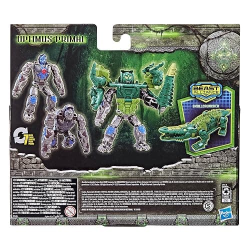 Transformers: Rise of the Beasts Movie, Beast Alliance, Beast Combiners 2-Pack Optimus Primal & Skullcruncher Toys, Ages 6 and Up, 5-inch thumbnail 10