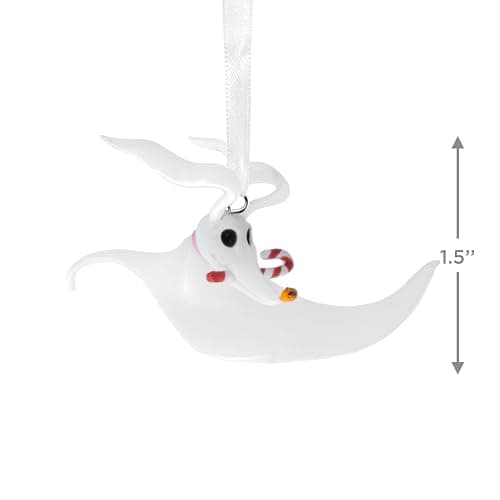 Hallmark Disney Tim Burton's The Nightmare Before Christmas Zero with Candy Cane Christmas Ornament, Gifts for Disney Fans thumbnail 3