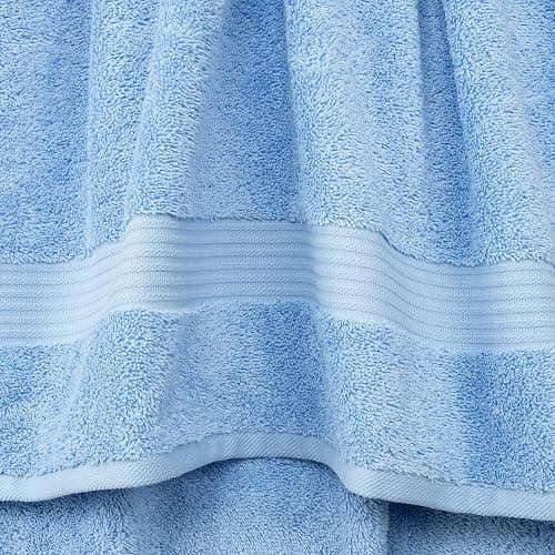 Cotton Paradise 6 Piece Towel Set 100% Cotton Soft Absorbent Turkish Towels for Bathroom, 2 Bath Towels 2 Hand Towels 2 Washcloths, Sky Blue Towel Set thumbnail 4