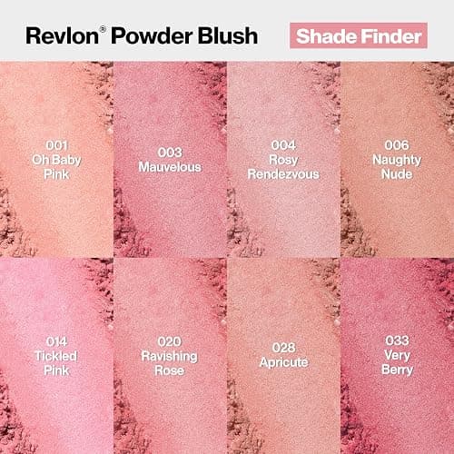 Revlon Powder Blush Face Makeup, High Impact Buildable Color, Lightweight & Smooth Finish, 014 Tickled Pink, 0.17 oz thumbnail 6