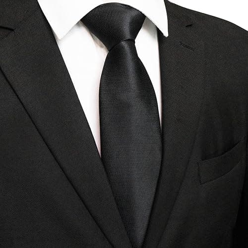 JEMYGINS Solid Color Tie Mens Necktie for Business and Wedding thumbnail 2