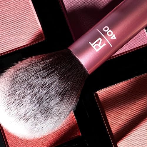 Real Techniques Ultra Plush Blush Makeup Brush, For Loose, Cream, or Pressed Blush, Rosy Glow Cheeks, Fluffy Powder Brush, Aluminum Ferrules, Synthetic Bristles, Vegan & Cruelty Free, 1 Count thumbnail 5