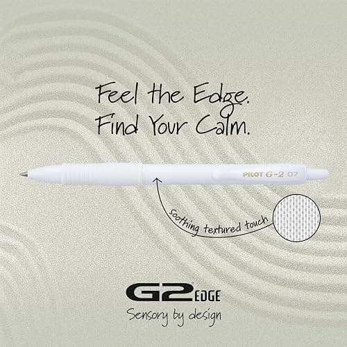 PILOT G2 Edge White, Premium Gel Roller Pens, 8ct box, Fine Point 0.7 mm thumbnail 3