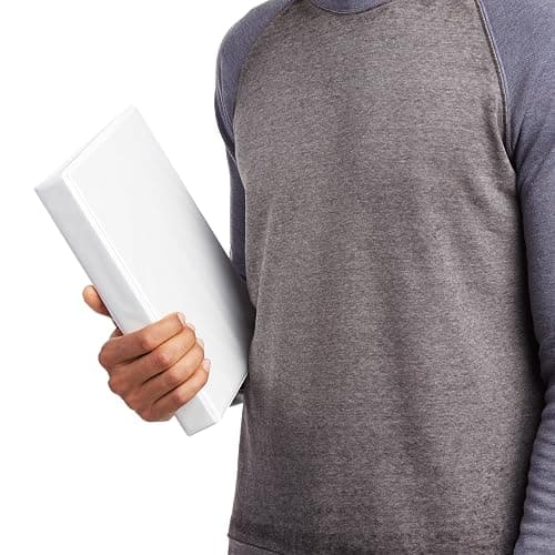 Amazon Basics 3-Ring Binder, 1-Inch - White, 4-Pack thumbnail 5