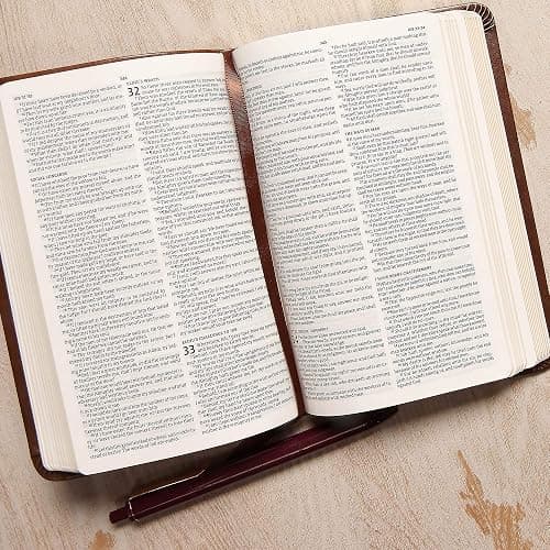 KJV Compact Bible, Value Edition, Brown LeatherTouch, KJV Holy Bible, Red Letter, Pure Cambridge Text, Presentation Page, Full-Color Maps, Easy-to-Read Bible MCM Type thumbnail 4