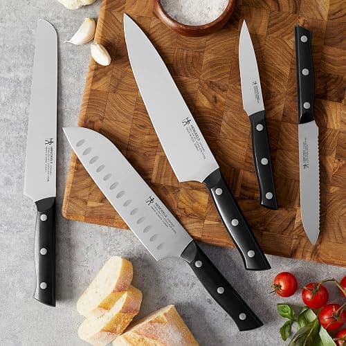 Henckels Dynamic 5-Pc Knife Set with Chef, Bread, Utility, Paring, Santoku | The Perfect Kitchen Knife Set for Effortless Cutting, German Engineered, Informed by 100+ Years of Mastery. Dishwasher safe thumbnail 2