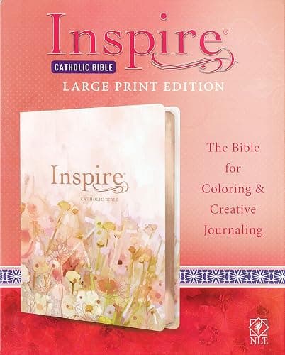 Inspire Catholic Bible NLT Large Print (LeatherLike, Multicolor): The Bible for Coloring & Creative Journaling - Image 1