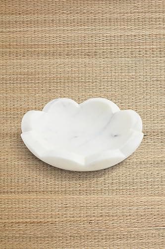 Mud Pie Scallop Marble Dish; 4.5" X 4.5" thumbnail 2