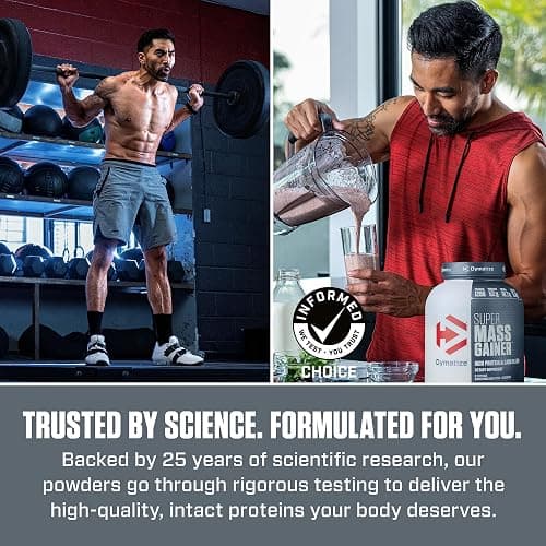Dymatize Super Mass Gainer Protein Powder, Gourmet Vanilla, 52g Protein, 1g Creatine, 1280 Calories, 10.7g BCAAs, 245g Carbs, Contains Whey Protein Powder, Isolate, and Casein (8 Servings) thumbnail 8