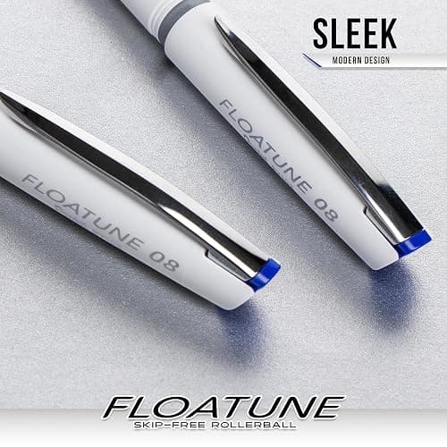 Pentel Floatune Ultra Smooth Writing Rollerball Pen, Everyday Writing, Office Supplies, School Supplies, 0.8mm Bold Point, Black Ink, BY108-A, Box of 12 thumbnail 6