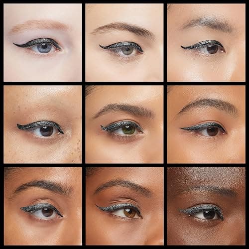 LA PURE Waterproof Liquid Eyeliner Stamp Winged Eyeliner Tool 2x Cat Eye - Winged & Fine Tipped Pen Eyeliner Stencil Smudge Proof Black Eye Liner Tiktok Trend Items Wing Stamp - Black 10mm thumbnail 4