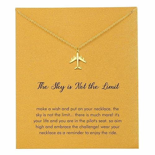 RZKING Golden Necklace for Women, Dainty Butterfly Heart Bow Rose Necklace, Gifts for Best Friend Sister Mom Girlfriend, Graduation Chritmas Birthday Anniversary Thank You Gifts - Image 1