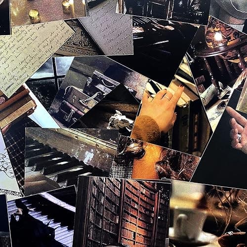 Waschbär Dark Academia Aesthetic Room Decor, 54PCS Dark Academia Aesthetic Pictures Wall Collage Kit, Retro Style Photo Collection Collage Dorm Decor for Teens and Young Adults, Wall Prints Kit, Small Posters for Room Bedroom Aesthetic thumbnail 4