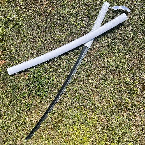 Bowen Demon Slayer Sword Real Metal,40.5-Inches Katana,Carbon Steel Samurai Sword Cosplay Anime Original Texture thumbnail 7