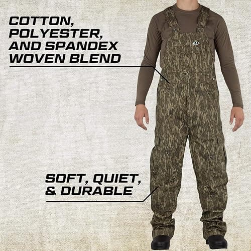 Mossy Oak Cotton Mill 2.0 Camo Hunting Bibs, Uninsulated Camo Overalls for Men thumbnail 2