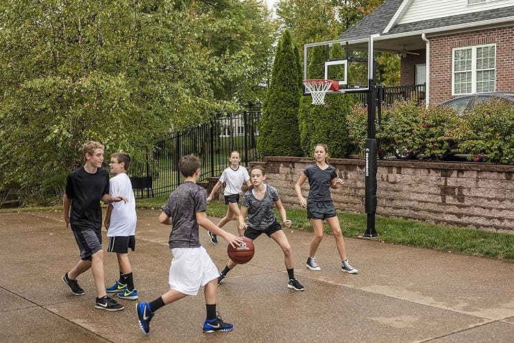 Silverback In-Ground Basketball Hoops, Adjustable Height Tempered Glass Backboard and Pro-Style Flex Rim. - Multiple Styles Available thumbnail 25