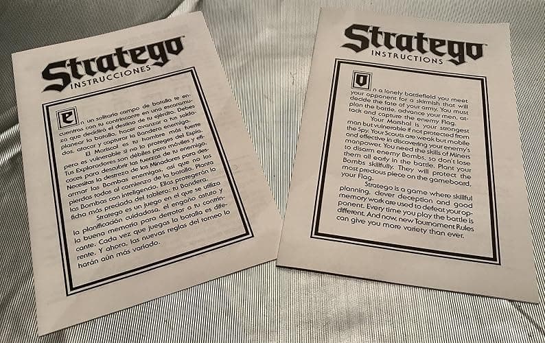 Milton Bradley Stratego - The Classic Game of Battlefield Strategy 1986 Edition thumbnail 5