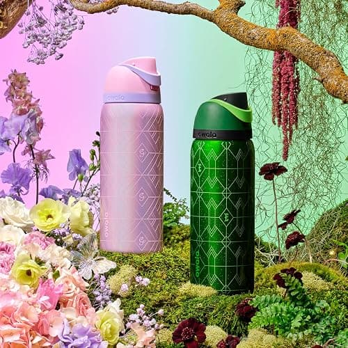 Owala Wicked FreeSip Insulated Stainless Steel Water Bottle with Straw for Sports and Travel, BPA-Free Sports Water Bottle, 32 oz, Glinda (Pink) thumbnail 8