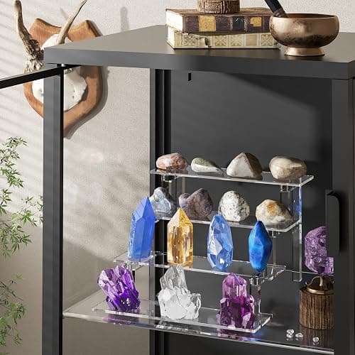 WINKINE Acrylic Display Stand Riser, Perfume Stand Organizer 4 Tier, Holder Shelves Compatible with Funko POP Figures, Cologne Organizer for Men, Acrylic Risers for Display, Clear Bedroom Shelf Holder thumbnail 6