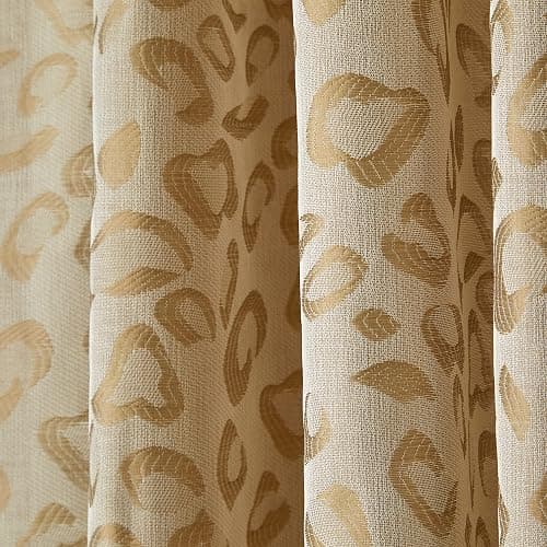 SKL Home by Saturday Knight Ltd. Home by Saturday Knight Ltd. Cheetah Spot Window Curtain Panel, 56x84, Toast thumbnail 4