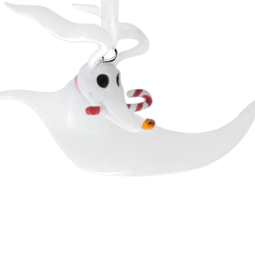 Hallmark Disney Tim Burton's The Nightmare Before Christmas Zero with Candy Cane Christmas Ornament, Gifts for Disney Fans thumbnail 5