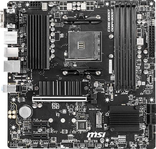 MSI B550M PRO-VDH Motherboard M-ATX - Supports AMD Ryzen 3rd Gen Processors, AM4, DDR4 Boost (4400MHz/OC), 1 x PCIe 4.0/3.0 x16, 1 x M.2 Gen4 x4, 1 x M.2 Gen3 x4, Gigabit LAN thumbnail 6