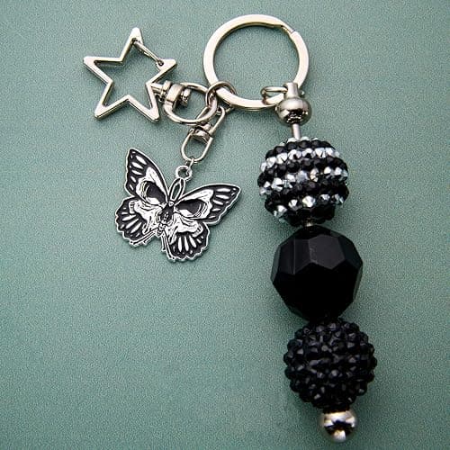Anjulery 24Pcs Silver-Tone Skull Butterfly Enamel Charms Set, Gothic Metal Pendants for DIY Jewelry Making, Halloween Craft Supplies thumbnail 7