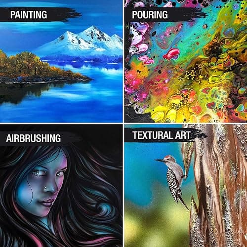 U.S. Art Supply X-Large Stretched Canvas for Painting 48x48 inch Gallery Depth 1-1/2" Thick, 2-Pack - 12oz Acrylic Gesso Triple Primed, Professional Artist Quality, 100% Cotton - Oil, Pouring Paint thumbnail 7