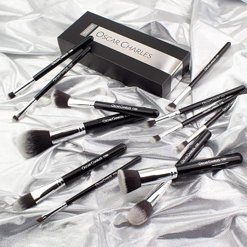Oscar Charles Makeup Brush set: 12 Piece Luxe Professional Make up brushes set thumbnail 3