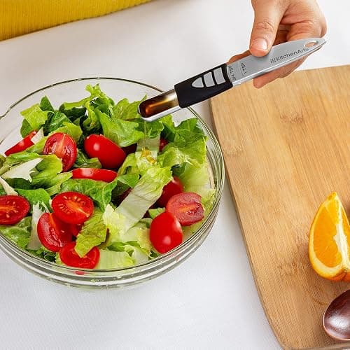 KitchenArt Stainless Steel Pro Sliding Adjust-A-Tablespoon and Teaspoon, Adjustable Measuring Spoon Set thumbnail 5