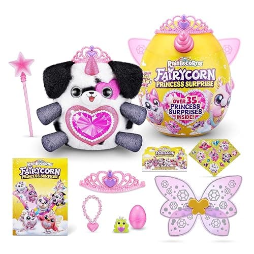 Bizak Rainbocorns Fairycorn Princesses, Egg with 35+ Different Surprises to Open and Discover, Includes Wings, Tiara, Magic Wand, Slimy Surprises and More (62369281) thumbnail 4