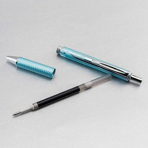 EnerGel™ Alloy RT Gel Pen, Medium Point, 0.7 mm, Turquoise Barrel, Black Ink thumbnail 6